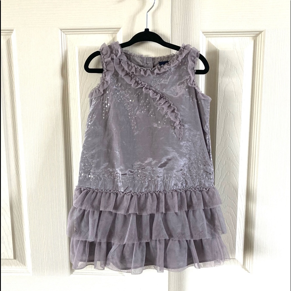 GAP Lilac Ruffle Tiered Tulle Dress